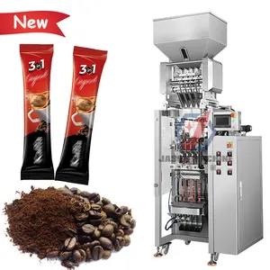 Hoge Snelheid Volautomatische Multi-Track Stick Sachet Pack Machine 4 Lane Granule 3 In 1 Koffie Verpakkingsmachine