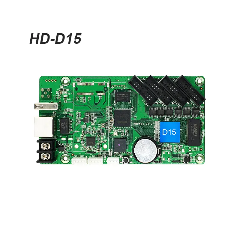 Controlador asynchronous huidu HD-D15/HD-D35, placa de controle para vídeo em cor completa, tela externa, usando forl, sinalização led