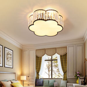 Nuevo diseño de sombra de flores, luz de techo, sala de estar interior, lámpara de techo de cristal Led moderna de lujo - Product Image 6