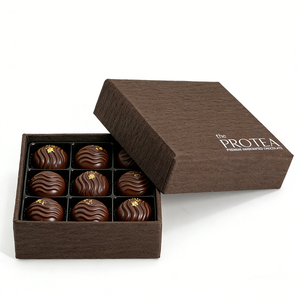 Scatola di Cioccolatini di Lusso Personalizzata in Carta Marrone Speciale con Sacchetto Regalo - Product Image 4