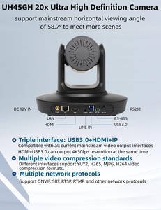4K UHD Seguimiento automático Cámara de videoconferencia Transmisión en vivo 20X <span class=keywords><strong>Zoom</strong></span> 4K PTZ Webcam Cámara <span class=keywords><strong>web</strong></span> para transmisión en vivo Transmisión en vivo - Product Image 5