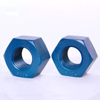 ASTM A320 A320M ASME B18.31.2 4 # Vis à tête hexagonale entièrement filetées en PTFE L7 L7M B7 de -5'' à M2-M100 avec écrous hexagonaux A194 A194M 2H 2HM pour l'industrie pétrolière et gazière