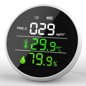 Détecteur de Qualité de l'Air Portable Mural avec Écran LED, Analyseur de Gaz et de Poussière PM2.5, Fonction Alarme On/Off, 200 mAh, ABS, OEM - Product Image 3