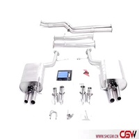 Silencieux d'échappement Catback 528, avec contrôle de Valve électrique et pointes en Fiber de carbone, pour moto BMW F10, F18, 530, 2.5, Style M5, 3.0, bas prix