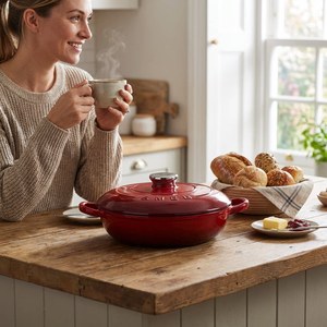 Casserole en émail antiadhésive 4QT 5QT 6QT, type Dutch <span class=keywords><strong>Oven</strong></span>, pour fruits de mer, pour cuisine domestique, compatible induction, directement de l'usine - Product Image 6