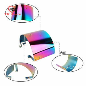 Không khí lạnh intake Cone thể thao Lọc Bìa thép không gỉ nhiệt lá chắn phổ tự động intake nhiệt lá chắn bụi lá chắn neo-chrome - Product Image 2