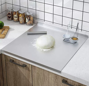 Grande <span class=keywords><strong>planche</strong></span> <span class=keywords><strong>à</strong></span> pétrir antiadhésive en acier inoxydable Tapis de cuisson en métal épais Rouler les fruits Pain Biscuits Pâte <span class=keywords><strong>à</strong></span> <span class=keywords><strong>découper</strong></span> Ustensiles de cuisine - Product Image 5