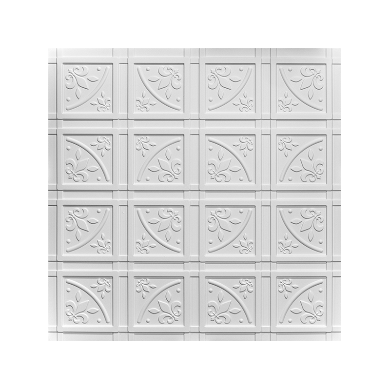 600*600mm blanc en relief PVC plafond carreaux partout dans le monde
