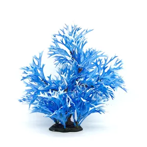 Coral decoraciones falso Artificial acuario adornos artificiales azul Coral