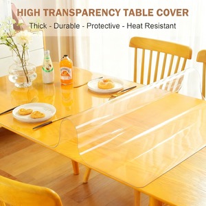 1 Cubierta de Mesa Transparente de 2.0MM, Protector de Mesa de Plástico, Tapete de PVC para Escritorio, Mantel Impermeable para Cocina, Comedor - Product Image 5