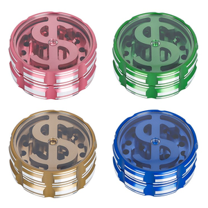 Yiwu JUJI 2022 New Design Custom logo Metal Zinc 4 Piece Layers 63mm Fashion Tobacco Herb Grinder Crusher <strong>Smoking</strong> <strong>Herbal</strong> - Product Image 6