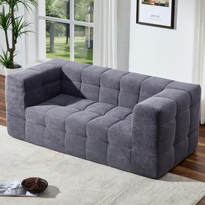 Divano Comprimibile Sottovuoto con Tessuto in Shearling, Design Minimalista, Arredamento Compatto per Soggiorno in Spazi Ridotti - Product Image 3