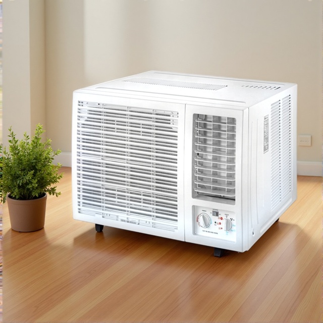 R410A 18000btu Window Air Conditioner Electric On-Off Type with 6.31 EER & COP 4.0 for Household & Hotel Cooling/Heating