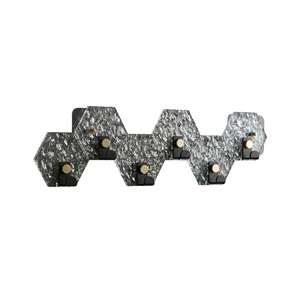 Acrylic Wall Hooks <b>6</b> Hooks Modern Design Easy Installation For Bathroom Bedroom Home Storage Hook Up - Product Image 5