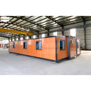 Tiny villalar chất lượng hàng đầu tù 20ft văn phòng di động casas prefabricadas với-giá cả tuyệt vời mở rộng container nhà để bán