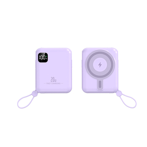 Мини Беспроводное зарядное устройство 15 Вт магнитный беспроводной Power Bank 10000 мАч со встроенным кабелем для часов мобильного телефона - Product Image 3