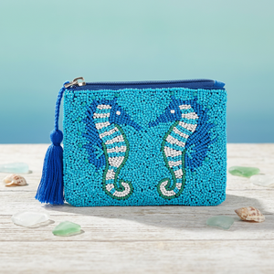 Pochette carrée décontractée brodée de perles, porte-monnaie zippé en coton, organiseur de voyage, logo personnalisé, cadeau promotionnel d'été - Product Image 2