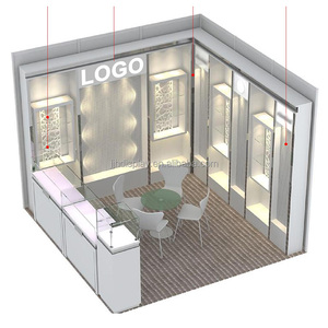 Bộ trưng bày trang sức thiết kế nhà máy JJH, màu sắc tùy chỉnh, logo riêng, dành cho triển lãm, tủ trưng bày thời trang, cửa hàng trang sức - Product Image 1