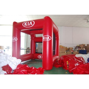 But de football gonflable personnalisé KeepFuns, but de football gonflable en PVC durable pour l'entraînement, les événements et les promotions - Product Image 1