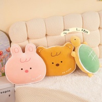 Coussin de taille ours et lapin en peluche dessin animé oreiller de lit tortue complet Super doux Collection Tatami en gros