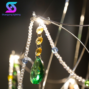 Hiện Đại K9 Pha Lê Mặt Dây Chuyền Đèn Đèn Chùm 3D In Hình Bầu Dục Có Thể Điều Chỉnh Chiều Cao Cho Phòng Khách Phòng Ngủ 220V Trần Treo Nhà - Product Image 6