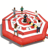 EASYFUN Parcours d'obstacles personnalisé pour la location, avec jeu sportif Toxic Meltdown Bike Standing Wipeout Last People Standing