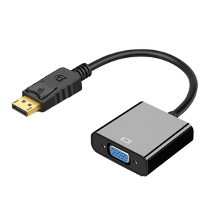 HDtv <strong>to</strong> VGA <strong>Adapter</strong> with 3.5mm Audio Cable <strong>Mini</strong> <strong>DP</strong> <strong>to</strong> VGA Converter 1080p Resolution Twisted Pair PVC Jacket for Car Application - Product Image 2