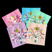Droge Bloemen Mini Zakjes Staande Zakjes Gravure Drukwerk Op Maat Hitte Verzegeling AL+Kraft Papier Recycleerbaar Thee Zakje