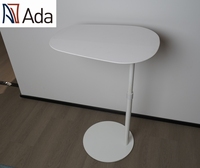 Table basse ADA moderne et minimaliste en MDF pour salon, réglable en hauteur par vérin à gaz, portable, compatible ordinateur portable, avec structure métallique
