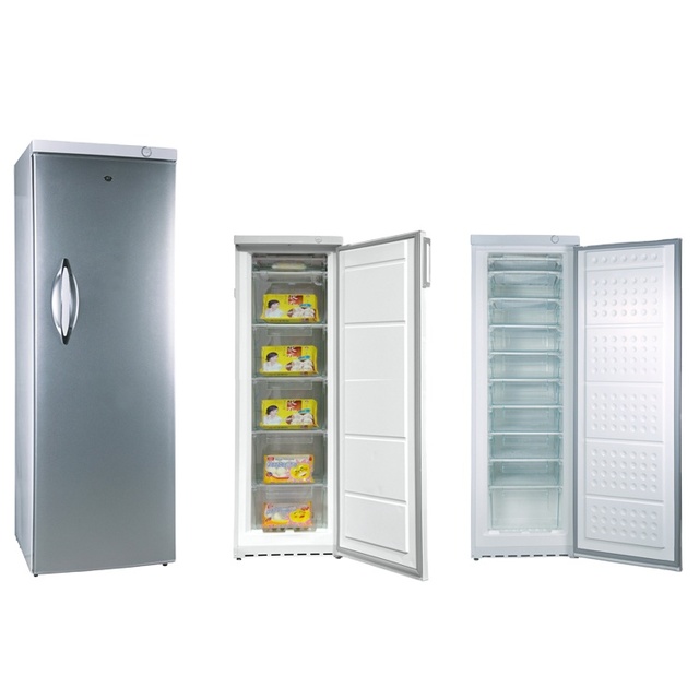 280 Liter Upright Vertical Standing Deep Gelato Cold Store Freezer With Small Drawers