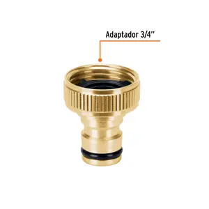 BOX 6 Raccord rapide femelle en laiton 3/4'', système Click, TRUPER - Product Image 2