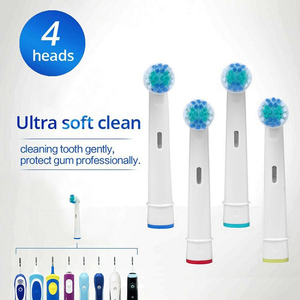 Vendita di fabbrica testina di <span class=keywords><strong>ricambio</strong></span> per spazzolino da denti con logo 4 pack morbida e sensibile per adulti - Product Image 2