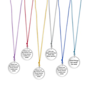 Round Engravable Pendant Coin Stamping Blanks Disc Tags <strong>Plate</strong> Pendant For Necklace Stainless Steel Engravable Plain - Product Image 3