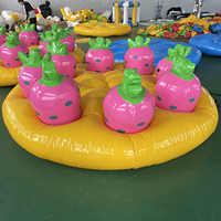 Accessoires pour événements sportifs amusants - Ensemble de tirage de carottes gonflables en PVC - Activité de team building en extérieur - Vente directe usine JUNAO A-4