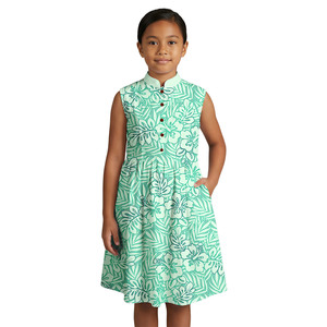 <span class=keywords><strong>Vestidos</strong></span> Blancos Sencillos Personalizados para Niñas, Ropa Linda para la Playa, Estampado Floral Tribal Samoano Polinesio, Ropa Infantil, Vestido <span class=keywords><strong>Aloha</strong></span> para Niñas - Product Image 2