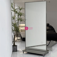 Miroir double face sur pied et mobile Yicheng Beauty pour dressing – Miroir mobile en vente en gros