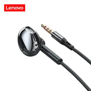 Lenovo XF06 wired אוזניות 3.5mm אוזניות באוזן אוזניות HD סטריאו מוסיקה אוזניות חכם טלפון אוזניות ב-קו שליטה עם מיקרופון