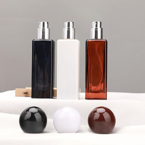 Flacons en verre colorés de 30 ml pour cosmétiques et parfums avec pulvérisateur à pompe, emballage rechargeable pour fragrances et eaux de Cologne - Product Image 2