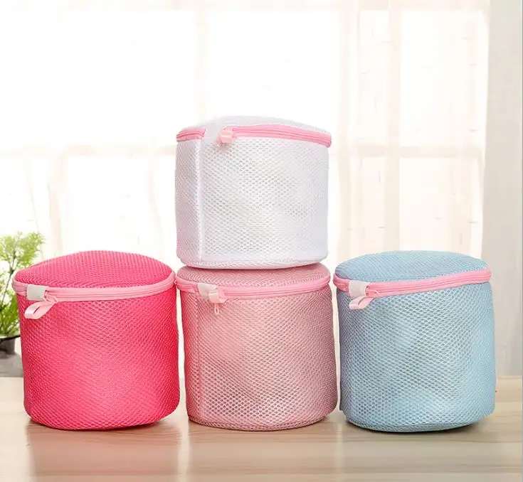 Double layer thickened underwear bra laundry bag machine washing special cylindrical washing bag