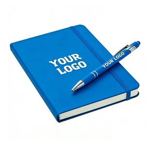 Carnet promotionnel en cuir PU avec couverture personnalisée et logo imprimé, bande élastique, cadeau d'affaires pour le bureau, vente en gros usine 2026 - Product Image 1