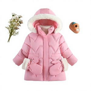 <span class=keywords><strong>Manteau</strong></span> mi-long en polyester rembourré pour filles, de petite et moyenne taille, couleur unie, épais et chaud, avec fermeture éclair, style occidental - Product Image 1