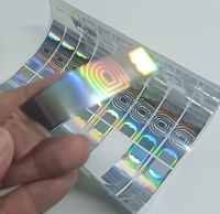 Etiquetas Adhesivas Personalizadas de Plata y Oro, Material PET, para Regalos y Juguetes de Fiesta, Holográficas, Resistentes al Agua, Anti-falsificación