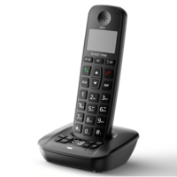Téléphone sans fil numérique DECT 1.8G/1.9G D1007TAM avec répondeur, combiné unique et identification de l'appelant DECT TAM
