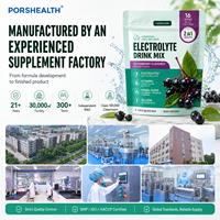 Poudre d'hydratation électrolytique sans sucre, mélange pour boisson avec sodium, potassium, magnésium, complément nutritionnel sportif, 90 g, dose personnalisée