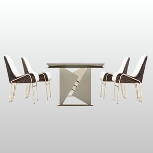 Mesa de Comedor Rosse Lena con Tapa de Mármol, Rectangular, Extensible, Moderna, Europea, para 6 Personas, Muebles de Turquía - Product Image 4