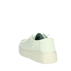 Pitas Donna Slip On Bloom Panna Chaussures plates pour femmes, baskets décontractées, confortables, légères, respirantes, à lacets, à la mode, blanches - Product Image 2