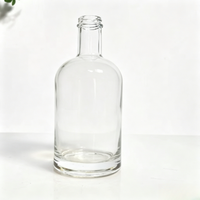 Bouteille en verre hermétique de qualité supérieure de 500 ml avec bouchon pour whisky, brandy, rhum, vodka, emballage de spiritueux vide de haute qualité