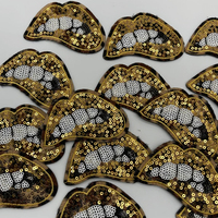 Patch applique de broderie à paillettes réversible personnalisé Patch à paillettes fer à repasser pour vêtements