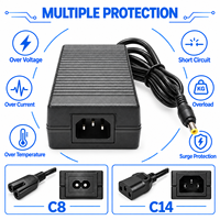 Özelleştirilmiş Güvenilir 12V 10A ABD Fişi 5.5x2.5mm 120W Masaüstü Güç Adaptörü Elektrikli Ayakta Çalışma Masası ve Ses Amplifikatörü için