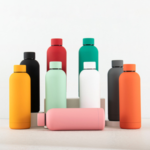 Double Walled Vacuum Insulated Stainless Steel Sports Water <b>Bottle</b> 500ml <b>750ml</b> Soft Touch Rubber Paint BPA Free Thermal Flask fo - Product Image 5